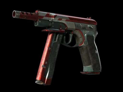 CZ75-Auto | Red Astor (Battle-Scarred)