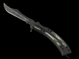 ★ Butterfly Knife | Black Laminate (Battle-Scarred)