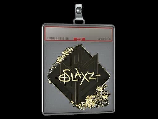 Sticker Slab | slaxz- (Gold) | Rio 2022