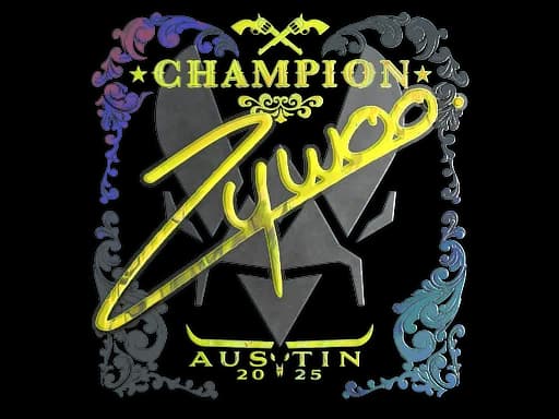 Sticker | ZywOo (Holo, Champion) | Austin 2025