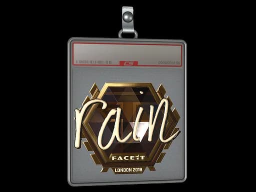 Sticker Slab | rain (Gold) | London 2018