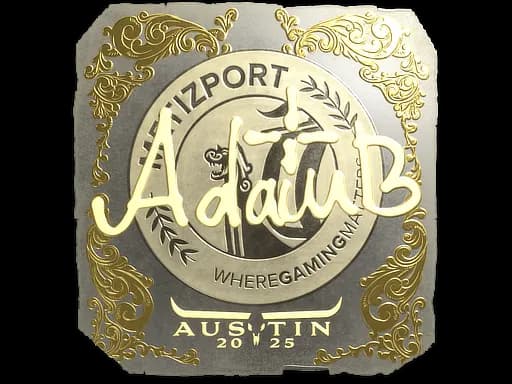 Sticker | adamb (Gold) | Austin 2025