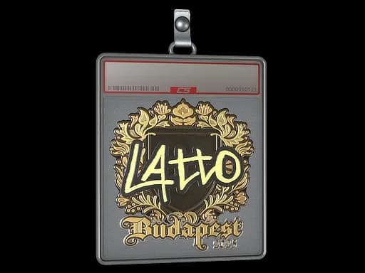 Sticker Slab | latto (Gold) | Budapest 2025