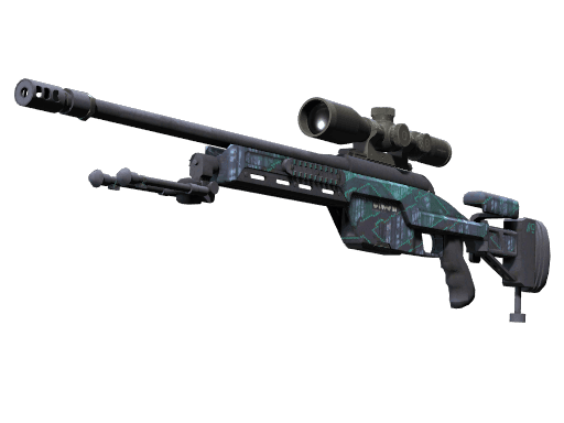 StatTrak™ SSG 08 | Mainframe 001 (Battle-Scarred)