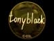 Sticker | tonyblack (Gold) | Katowice 2019 CS2 skin