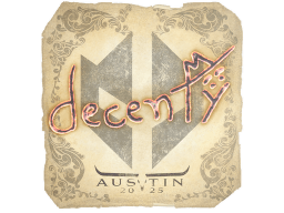 Sticker | decenty | Austin 2025