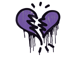 Sealed Graffiti | Broken Heart (Monster Purple)