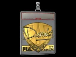 Sticker Slab | dennis (Gold) | Krakow 2017