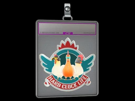 Sticker Slab | Hard Cluck Life (Foil)