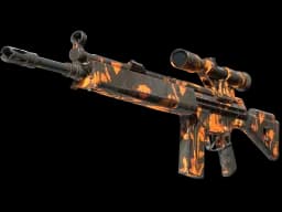 StatTrak™ G3SG1 | Orange Crash (Well-Worn)