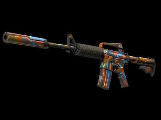 M4A1-S | Leaded Glass (Well-Worn)