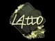 Sticker | latto (Gold) | Rio 2022 CS2 skin