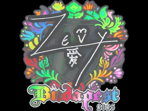 Sticker | zevy (Holo) | Budapest 2025