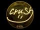 Sticker | crush (Gold) | Katowice 2019 CS2 skin