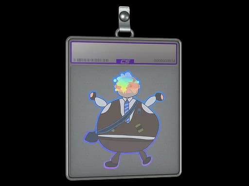 Sticker Slab | Poorly Drawn Number K (Holo)