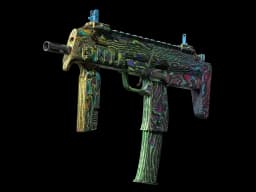 StatTrak™ MP7 | Neon Ply (Battle-Scarred)