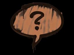 Sealed Graffiti | Question Mark (Tiger Orange)