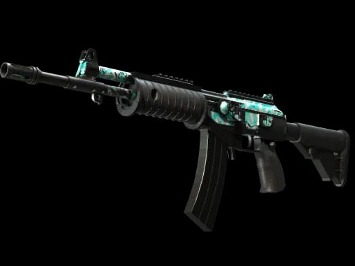Galil AR | Aqua Terrace (Battle-Scarred)