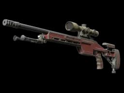 SSG 08 | Red Stone (Battle-Scarred)