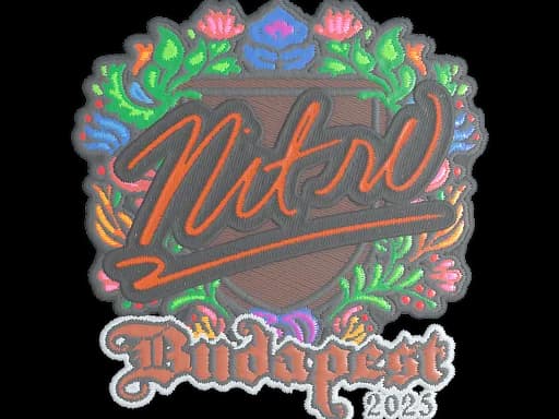 Sticker | nitr0 (Embroidered) | Budapest 2025