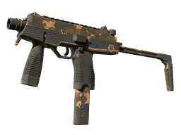 MP9 | Black Sand (Battle-Scarred)