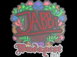 Sticker | jabbi (Embroidered) | Budapest 2025