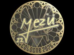 Sticker | mezii (Gold) | Cologne 2026