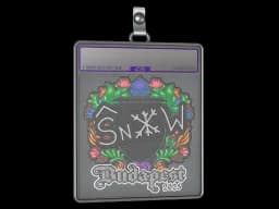 Sticker Slab | snow (Embroidered) | Budapest 2025