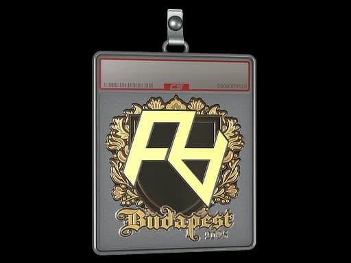 Sticker Slab | Rare Atom (Gold) | Budapest 2025