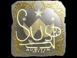 Sticker | susp (Gold) | Austin 2025