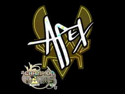 Sticker | apEX (Glitter, Champion) | Paris 2023