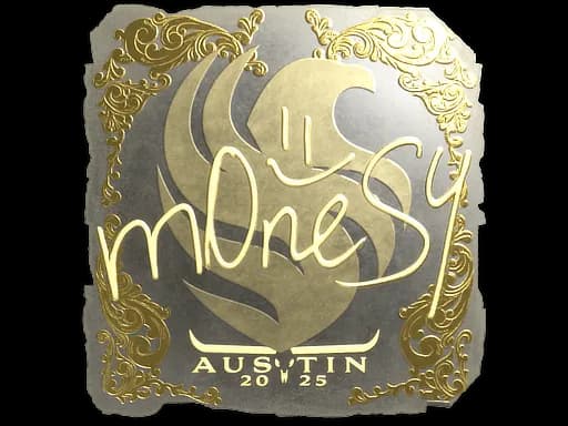 Sticker | m0NESY (Gold) | Austin 2025