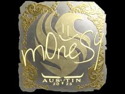 Sticker | m0NESY (Gold) | Austin 2025