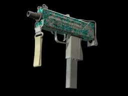 StatTrak™ MAC-10 | Malachite (Battle-Scarred)