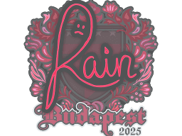 Sticker | rain | Budapest 2025