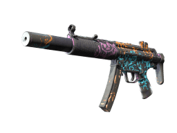 MP5-SD | Neon Squeezer (Battle-Scarred)