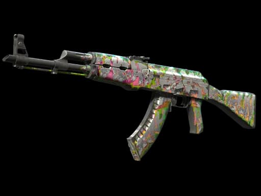 StatTrak™ AK-47 | Head Shot (Well-Worn)