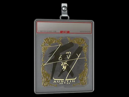 Sticker Slab | zevy (Gold) | Austin 2025