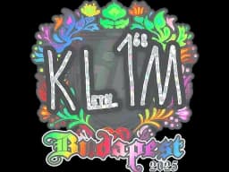 Sticker | kl1m (Holo) | Budapest 2025