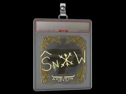 Sticker Slab | snow (Gold) | Austin 2025