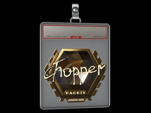 Sticker Slab | chopper (Gold) | London 2018
