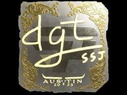 Sticker | dgt (Gold) | Austin 2025