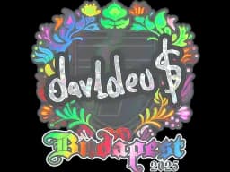 Sticker | dav1deuS (Holo) | Budapest 2025