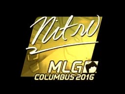 Sticker | nitr0 (Gold) | MLG Columbus 2016