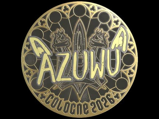 Sticker | AZUWU (Gold) | Cologne 2026