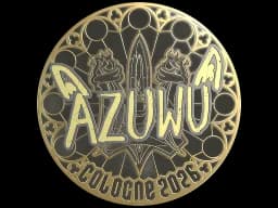 Sticker | AZUWU (Gold) | Cologne 2026