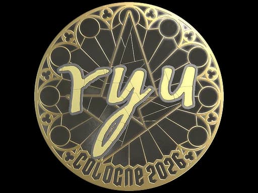 Sticker | ryu (Gold) | Cologne 2026