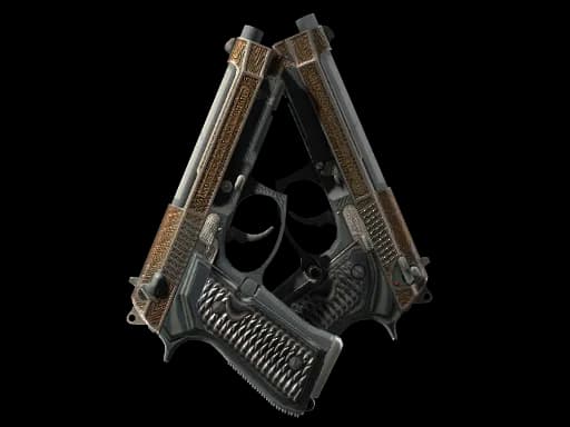 Dual Berettas | Tread (Well-Worn)