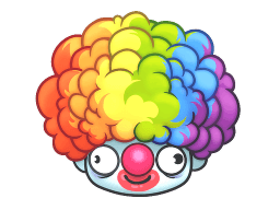 Sticker | Clown Wig