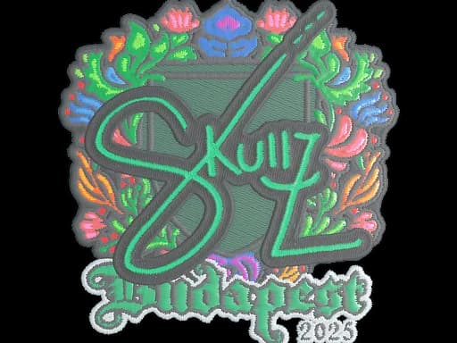 Sticker | skullz (Embroidered) | Budapest 2025